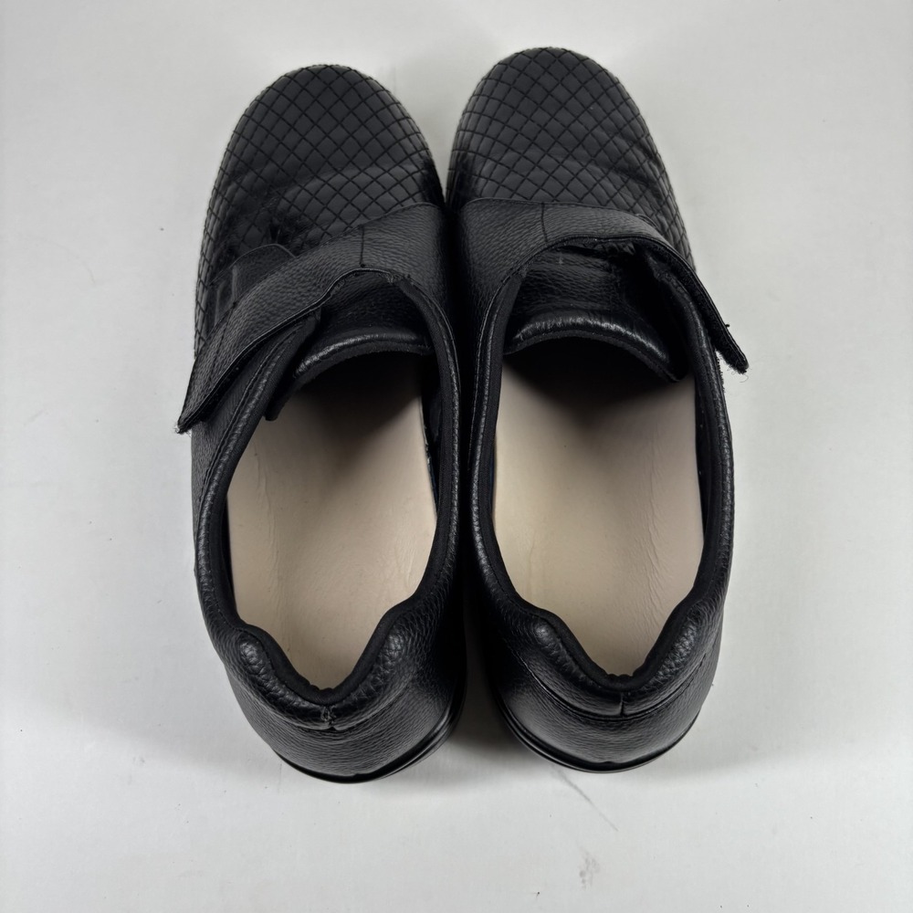 Stride Lite Classic Sydney Men's 12W/Women's 13XW Black Leather Diabetic Shoes - Picture 7 of 16